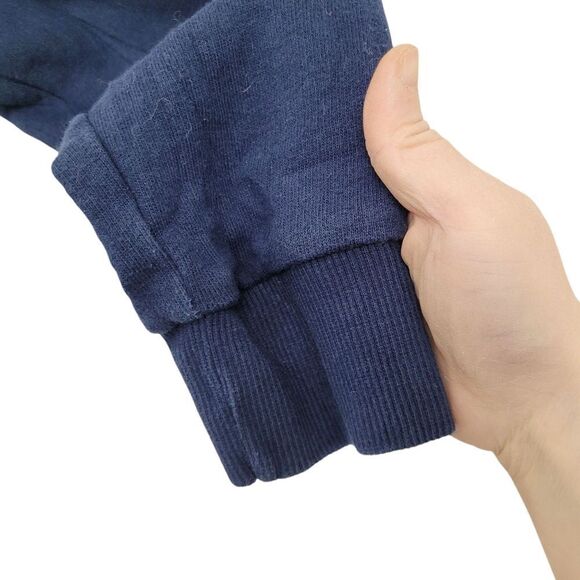 Reebok Navy Blue Classic Logo Crewneck Sweatshirt Top Size: Large - Picture 5 of 8